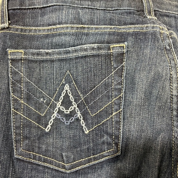 7 For All Mankind Jeans Womens Blue Denim Pants A Pocket Bootcut Size 28 - Picture 8 of 10